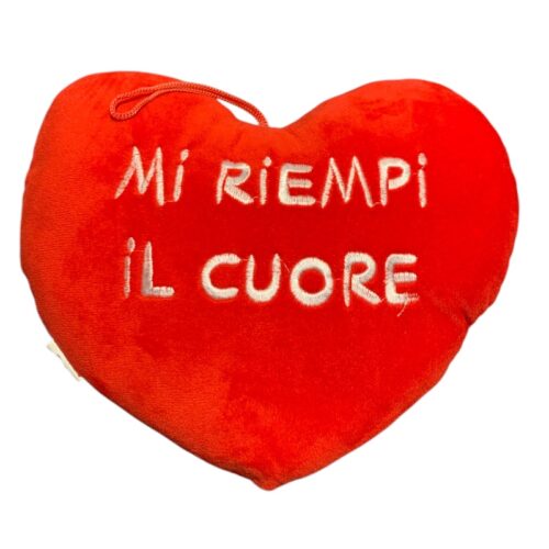 Cuore peluche Mi riempi il cuore