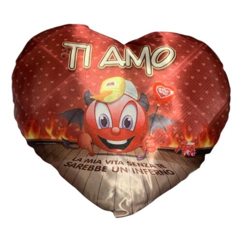 Cuscino Cuore raso