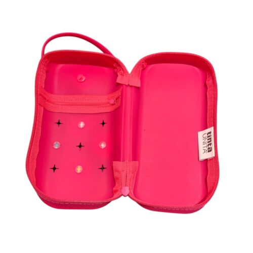 Astuccio verticale in silicone Tinta Unita Clik fuxia interno