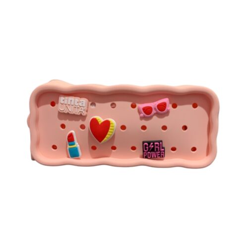 Bauletto biscotto in silicone Tinta Unita Clik rosa