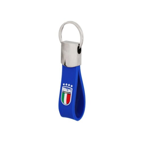 Portachiavi in gomma e metallo Italia