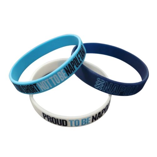 Set 3 bracciali in silicone Napoli