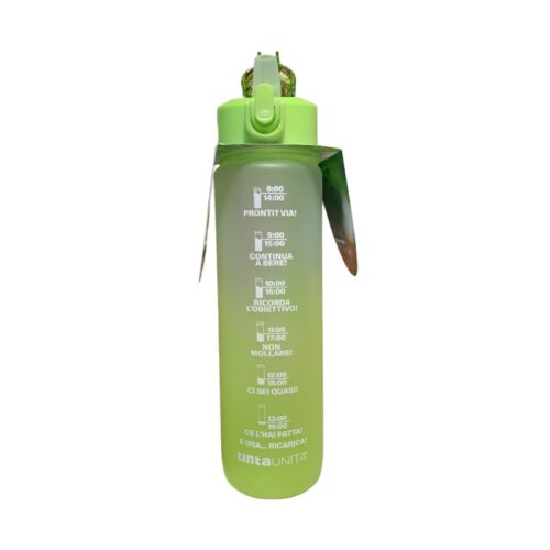 Borraccia Tinta Unita Glow verde1