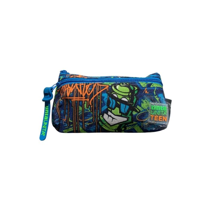 Astuccio triangolare 2 zipTinta Unita Teen boy