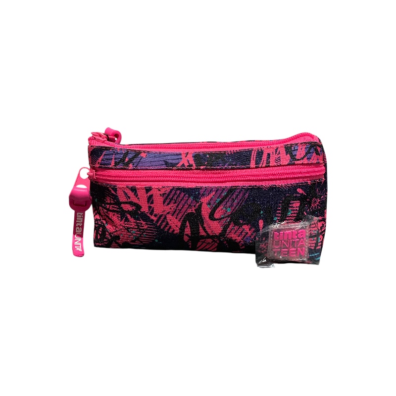 Astuccio triangolare 2 zip Tinta Unita Teen girl