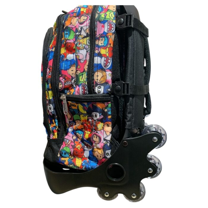 Trolley crooss system zaino 28Lt Stumble Guys nero ruote