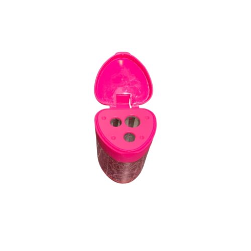 Temperino con serbatoio 3fori Tinta Unita Glow fucsia aperto