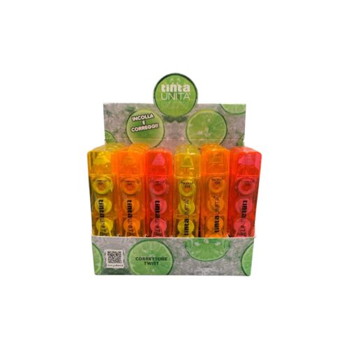 espo Correttore e colla a nastro 2 in 1 Tinta Unita Glow giallo