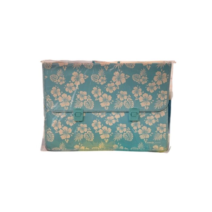Valigetta con tracolla in PPL Tinta Unita Vintage azzurro