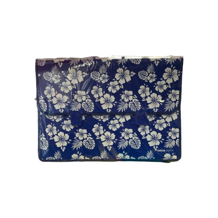 Valigetta con tracolla in PPL Tinta Unita Vintage blu