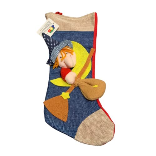 Calza Befana con applicazione morbida