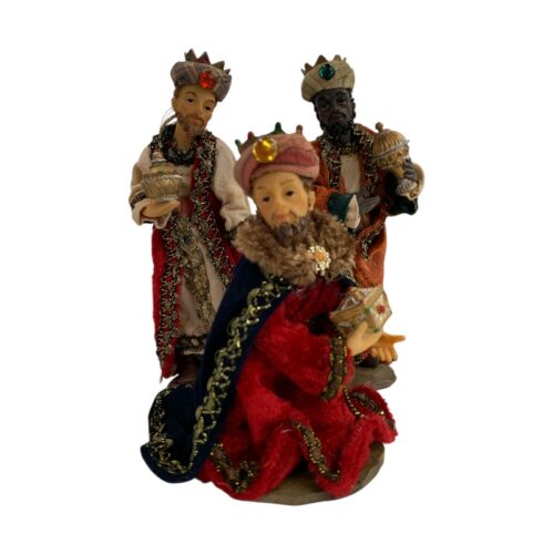 Set 3 Re Magi vestiti in resina