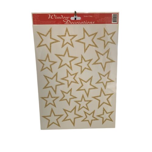 Vetrofania stelle oro
